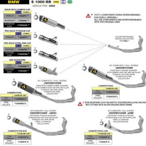 Escape completo Arrow Titanio BMW S1000RR 19- Â· 3